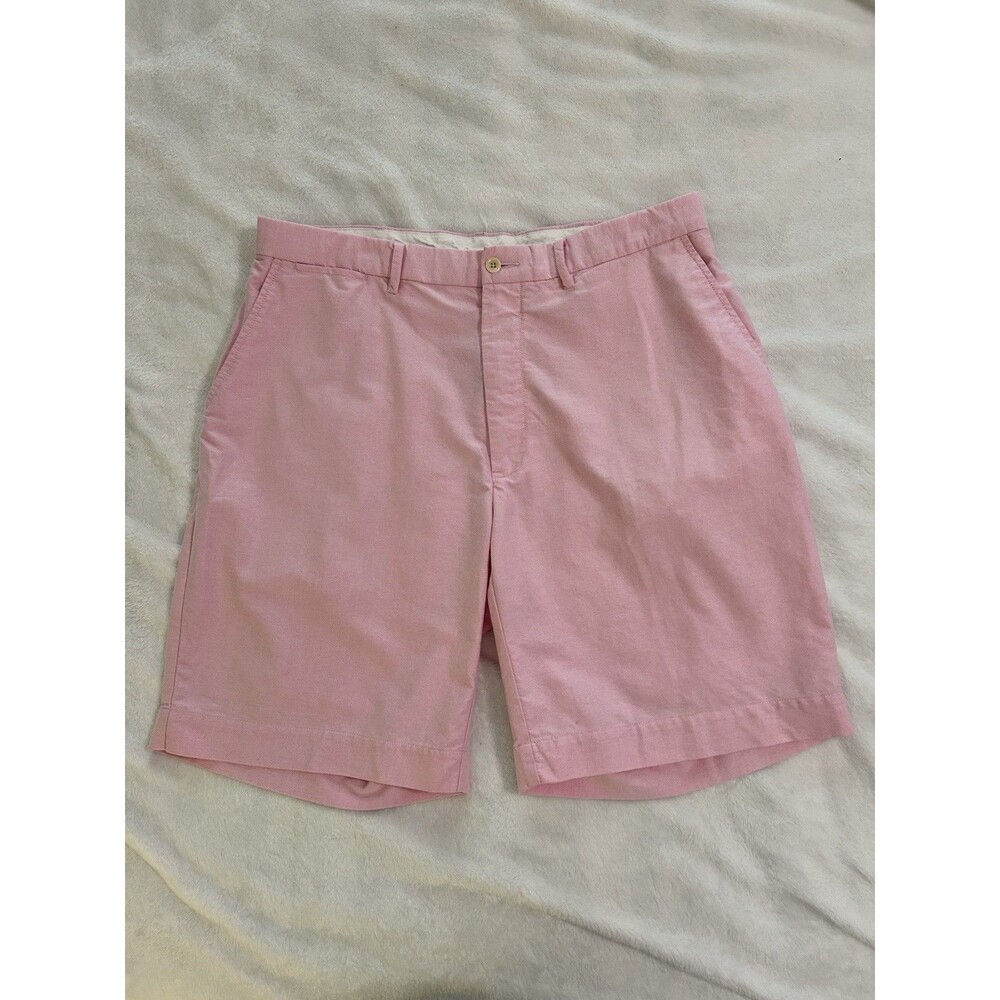 Polo Ralph Lauren Chino Shorts Mens Size 36 Pink Flat Front 100% Cotton Classic